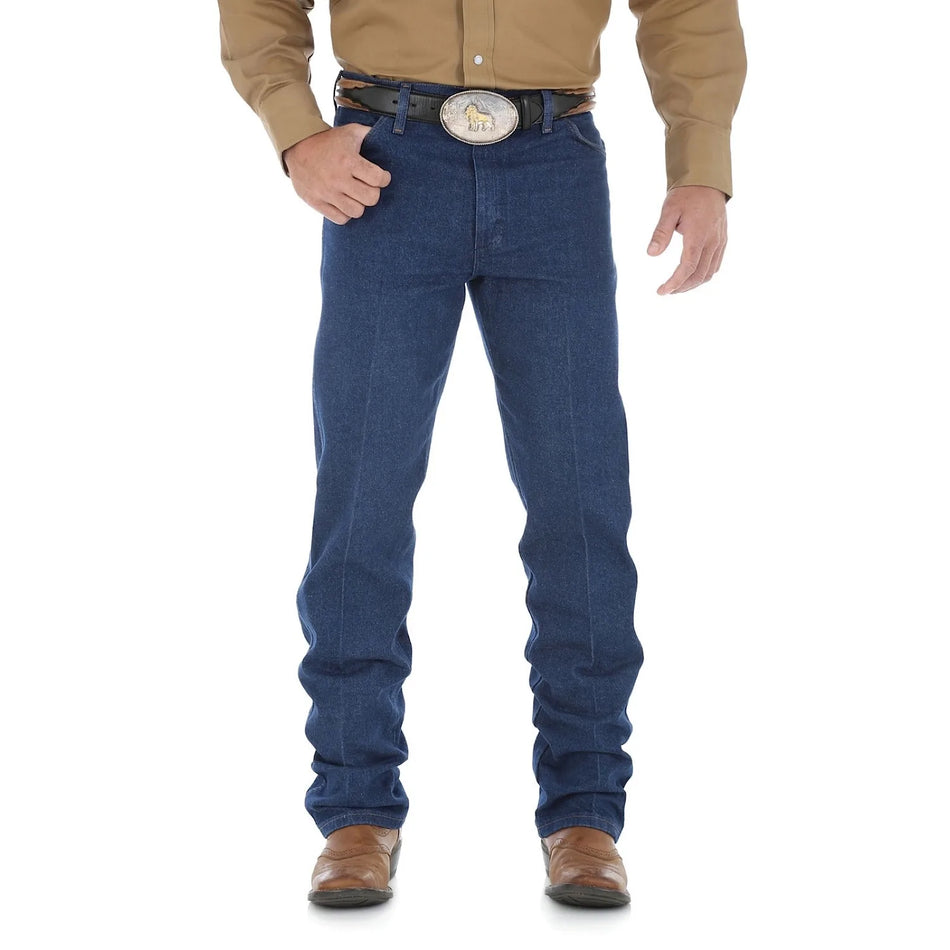 Wrangler - Mens Cowboy Cut Original Fit Jeans Prewashed Indigo 32