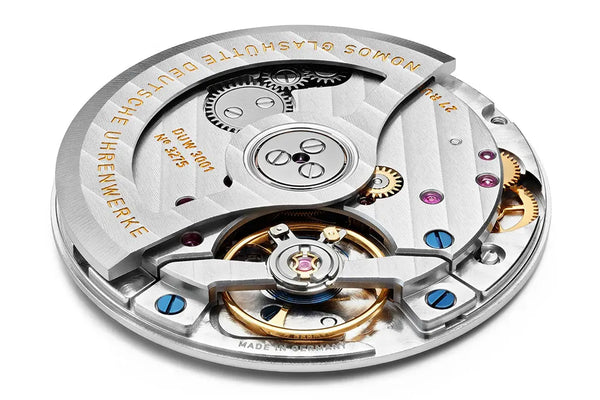 Nomos inside of watch