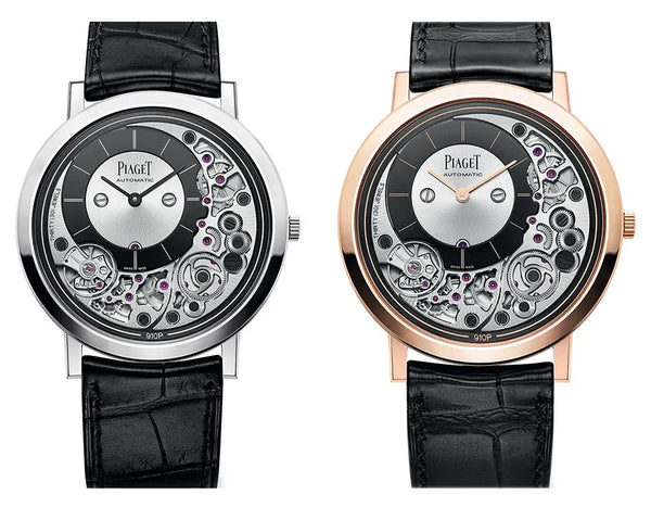 Rose gold and silver Piaget watches