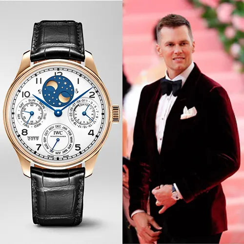 Tom Brady wearing IWC mens watch