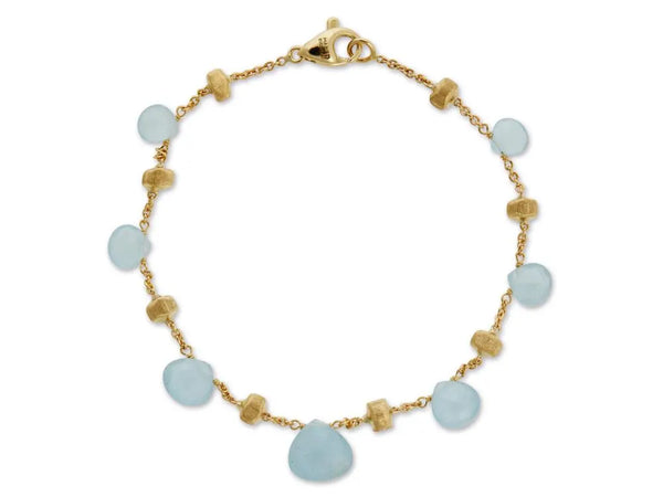 Aqua color stone bracelet