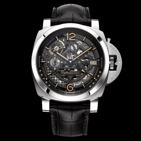 Mens black Panerai watch