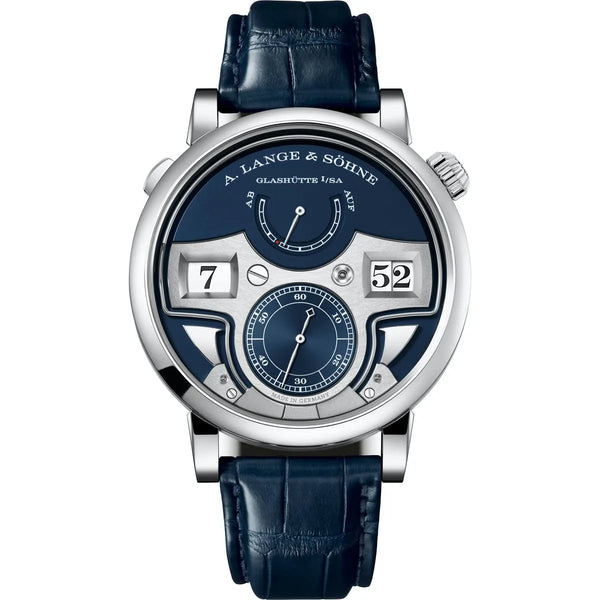 Lange and Sohne blue watch