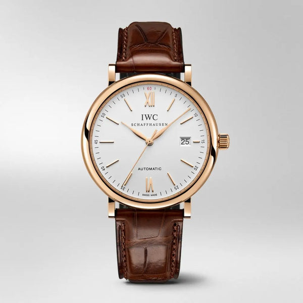 IWC portolino brown watch