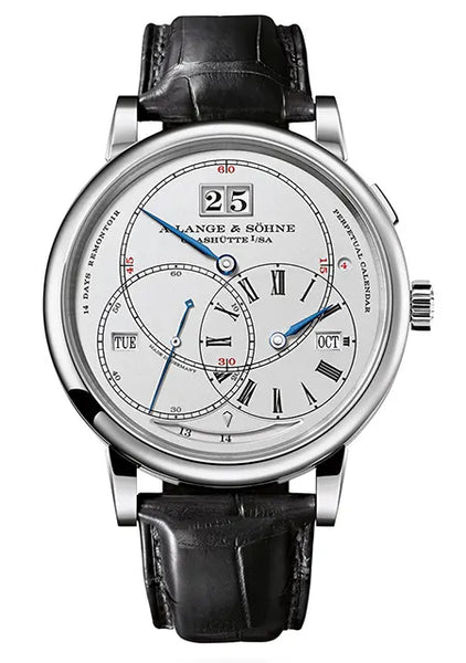 Mens black Lange and Sohne watch