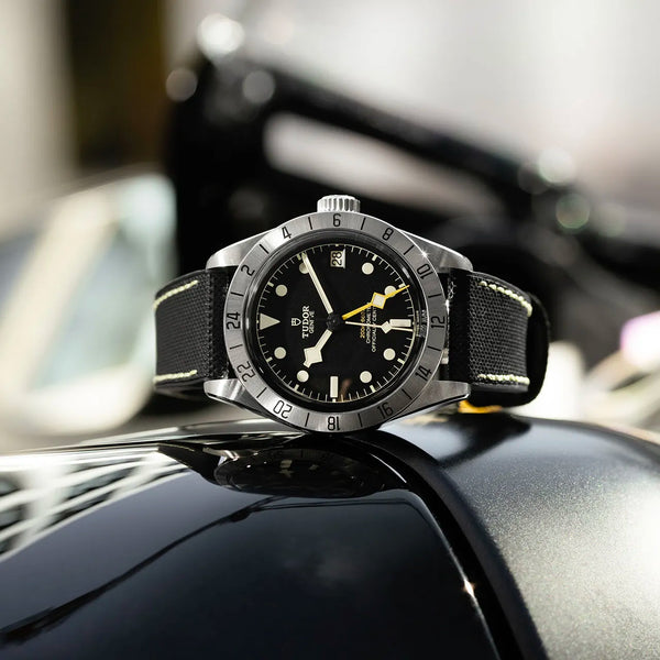 Mens black bay pro tudor watch