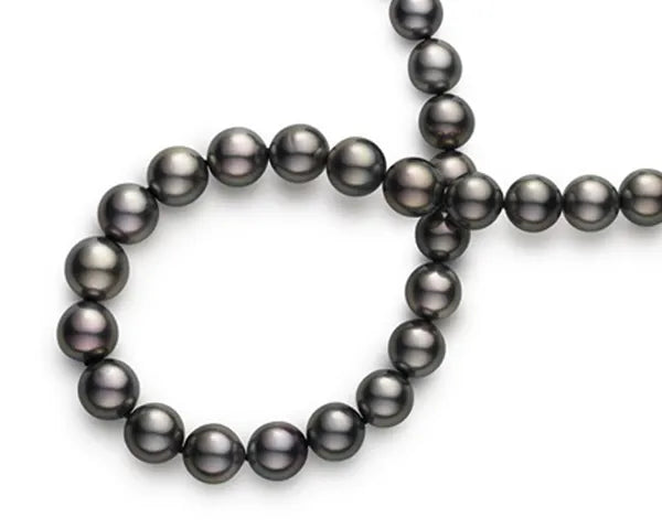 Mikimoto black pearl necklace