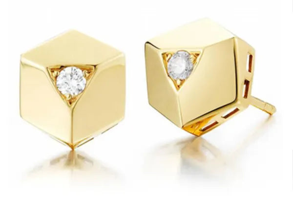 Paolo gold and diamond earrings