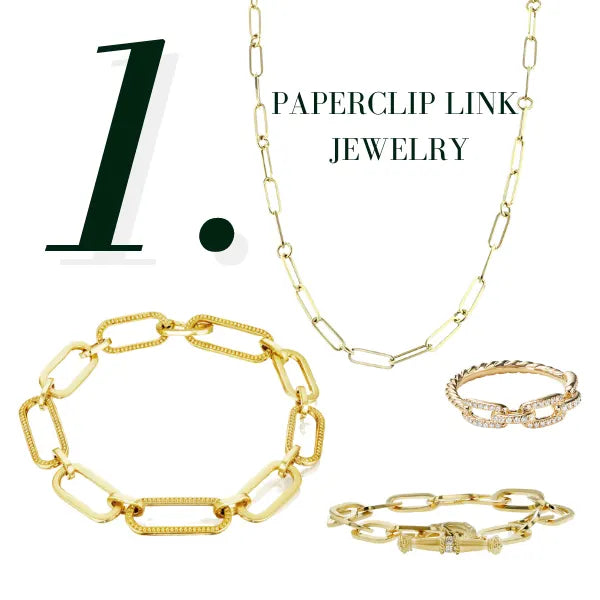 Paperclip link jewelry