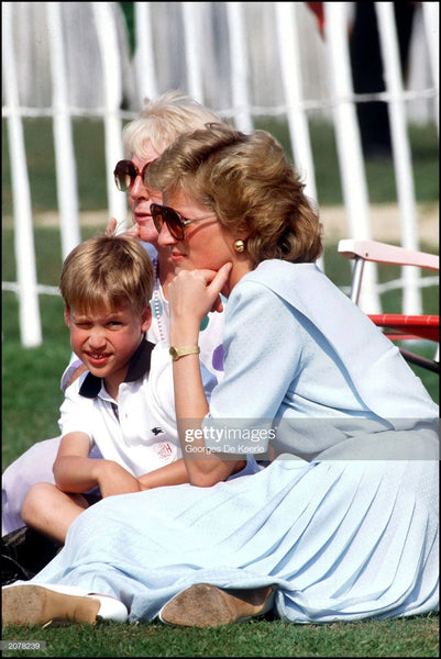 Princess Diana wearing gold Cartier watch