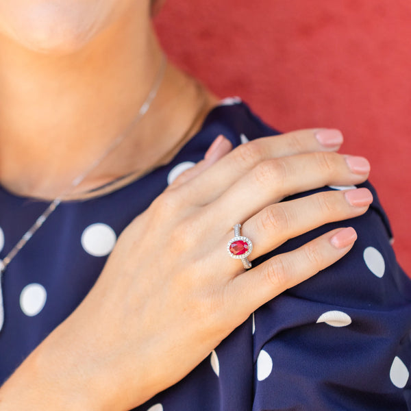 Red gemstone ring