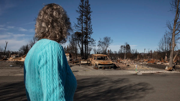 fire-ravaged Coffey Park neighborhood