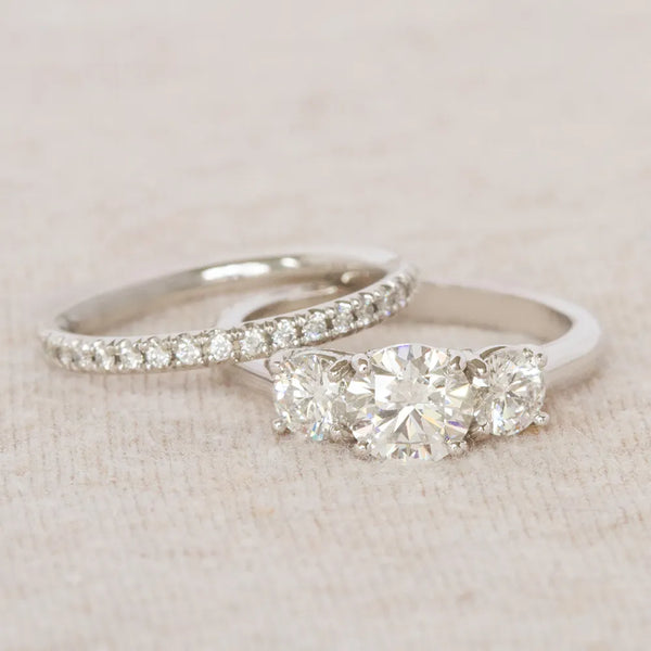 Diamond three stone rings