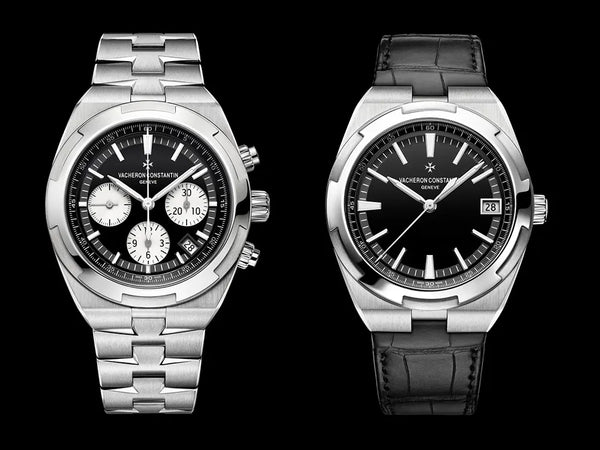 Vacheron Constantin Overseas black strap and metal bracelet watches