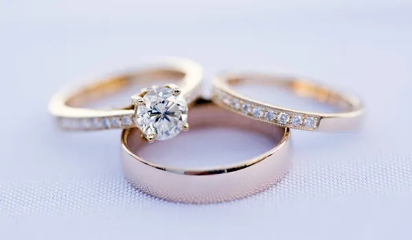Round Cut Diamond Multi-Stone Two-Row Prong-Set Wedding Band Ring in White  Gold - #MD-METOUPAL-CUSTOM-W - Bijoux Majesty