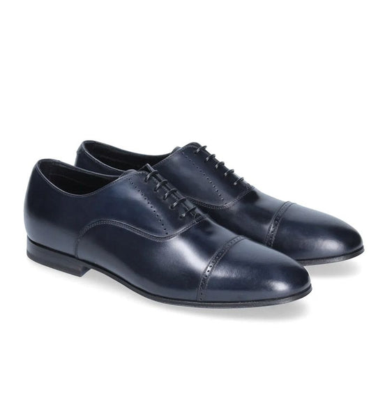 scarpe matrimonio uomo blu