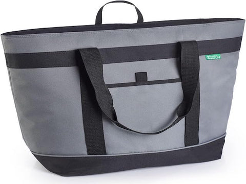 Jumbo Insulated Cooler Bag Gray with HD Thermal Insulation