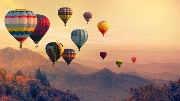 hot air balloons