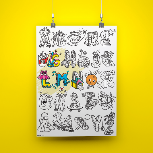 Omy – Giant Coloring Poster – USA