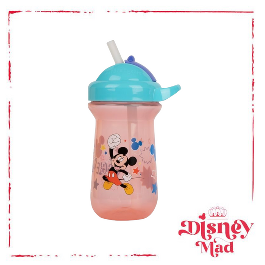 Disney The First Years Mickey Mouse Flip Top Straw Cup - 2pk/9oz