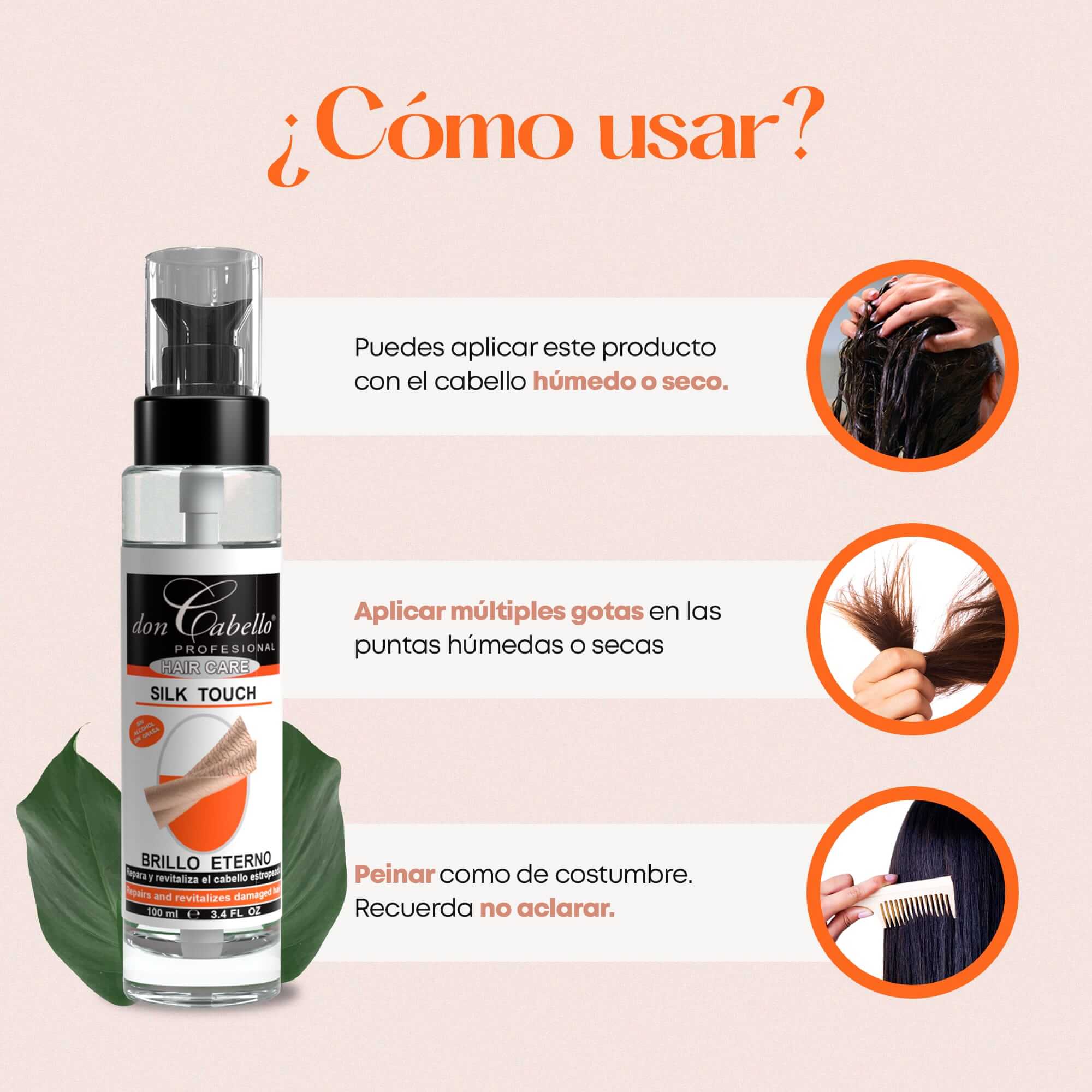 Don Cabello Silk Touch – Proteínas, vitaminas y minerales 100 ml -  Doncabellopro