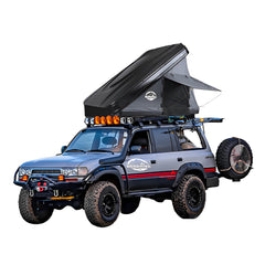 Hard Shell Side Open Rooftop Tent, 2~3 Person, Black