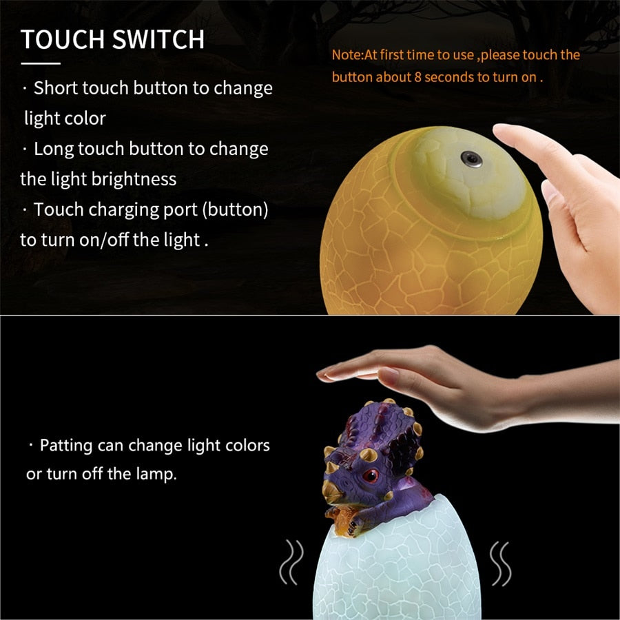 touch dinosaur lamp