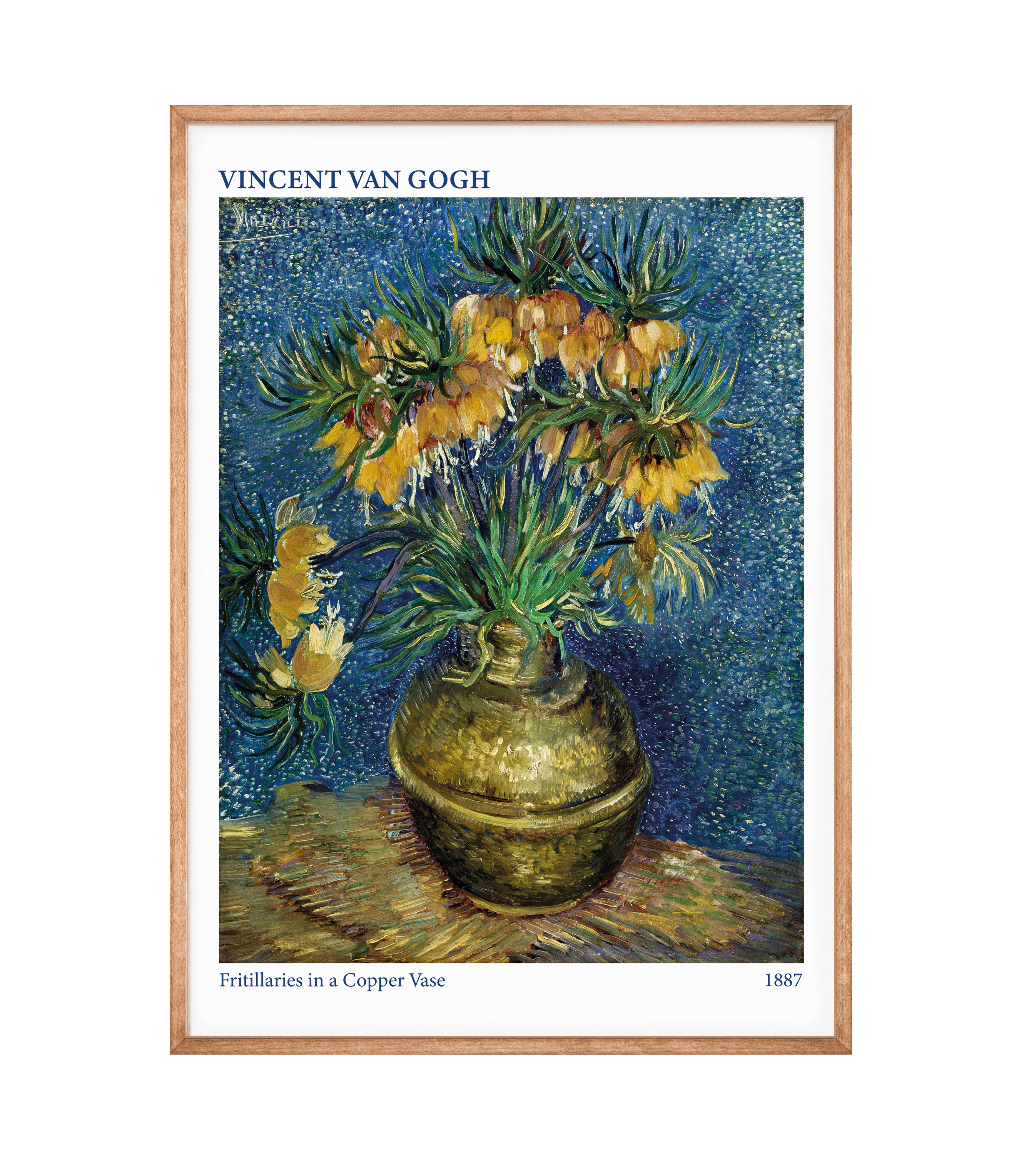 Billede af Vincent Van Gogh - Fritillaries in a Copper Vase Plakat - 21x30