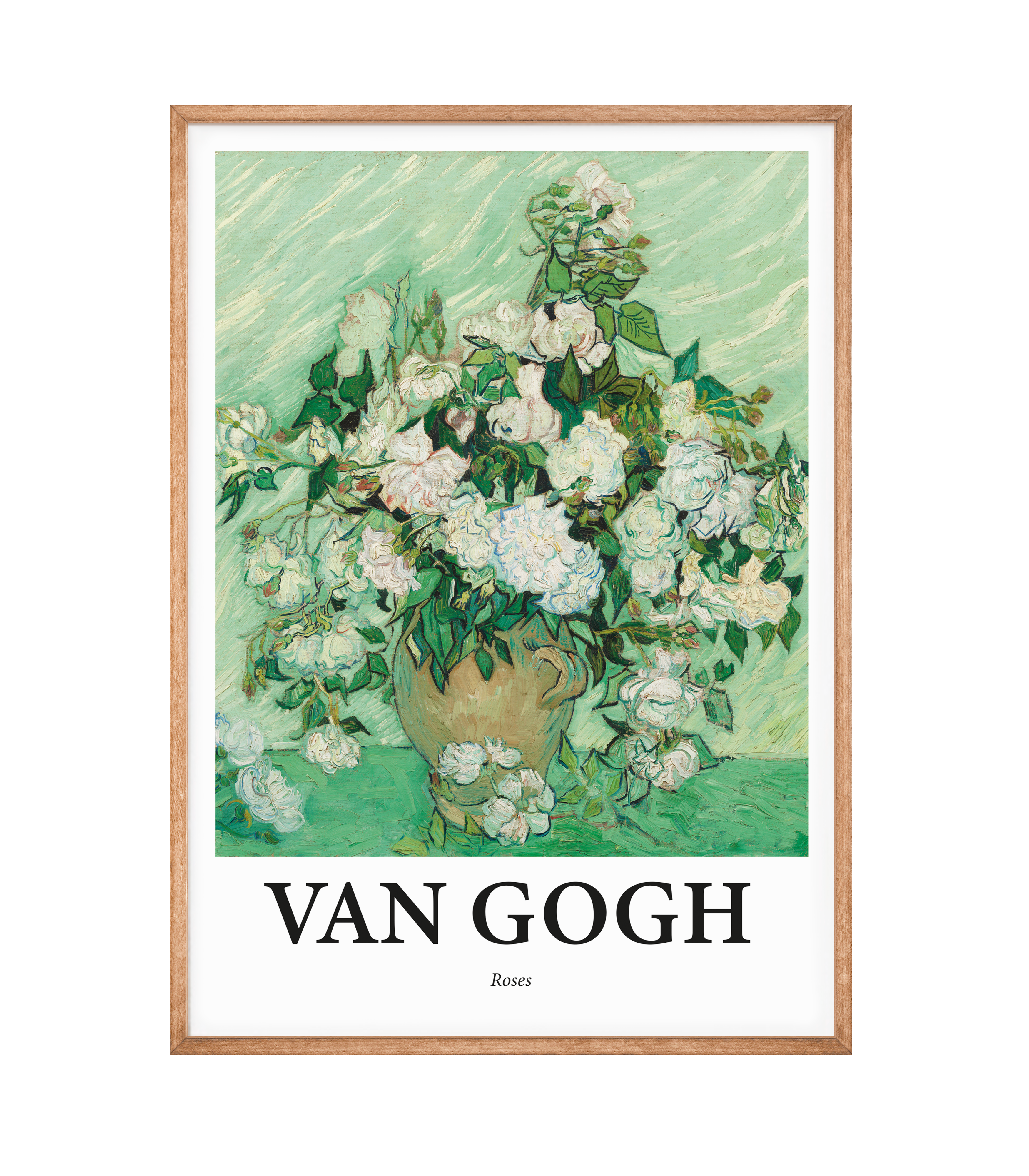 Billede af Vincent Van Gogh - Roses Plakat - 21x30