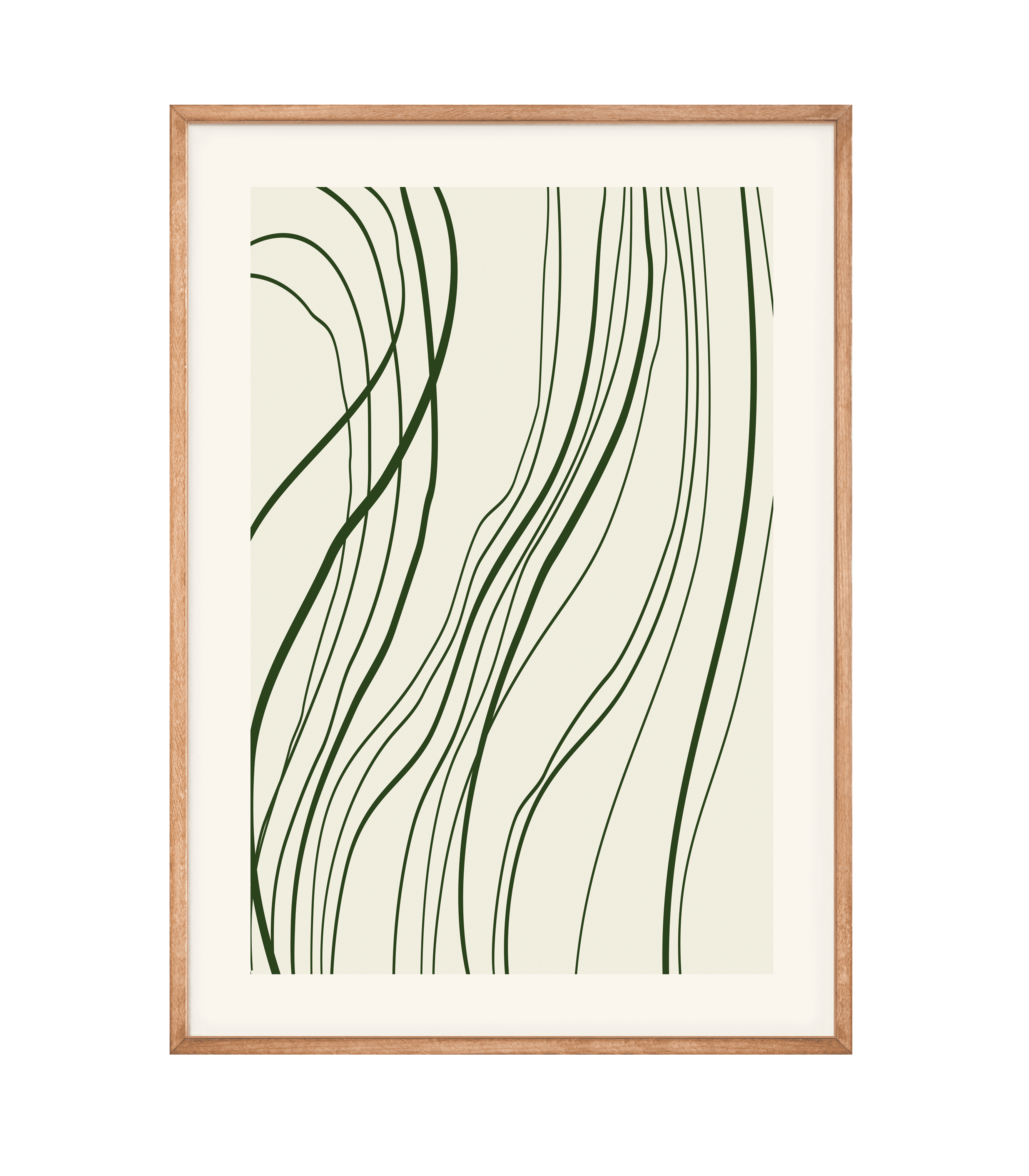 Billede af Green Lines Plakat - 21x30