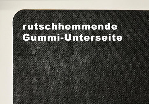 rutschhemmende Unterseite der personalisierten Fußmatte