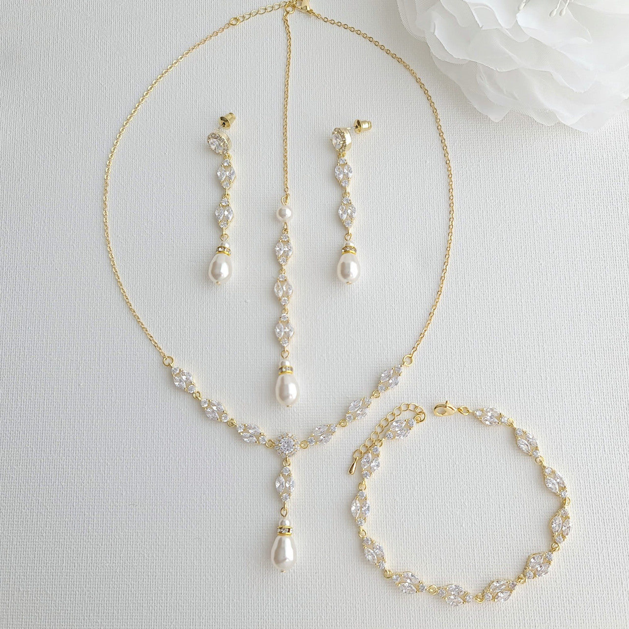 gold simple necklace set with price