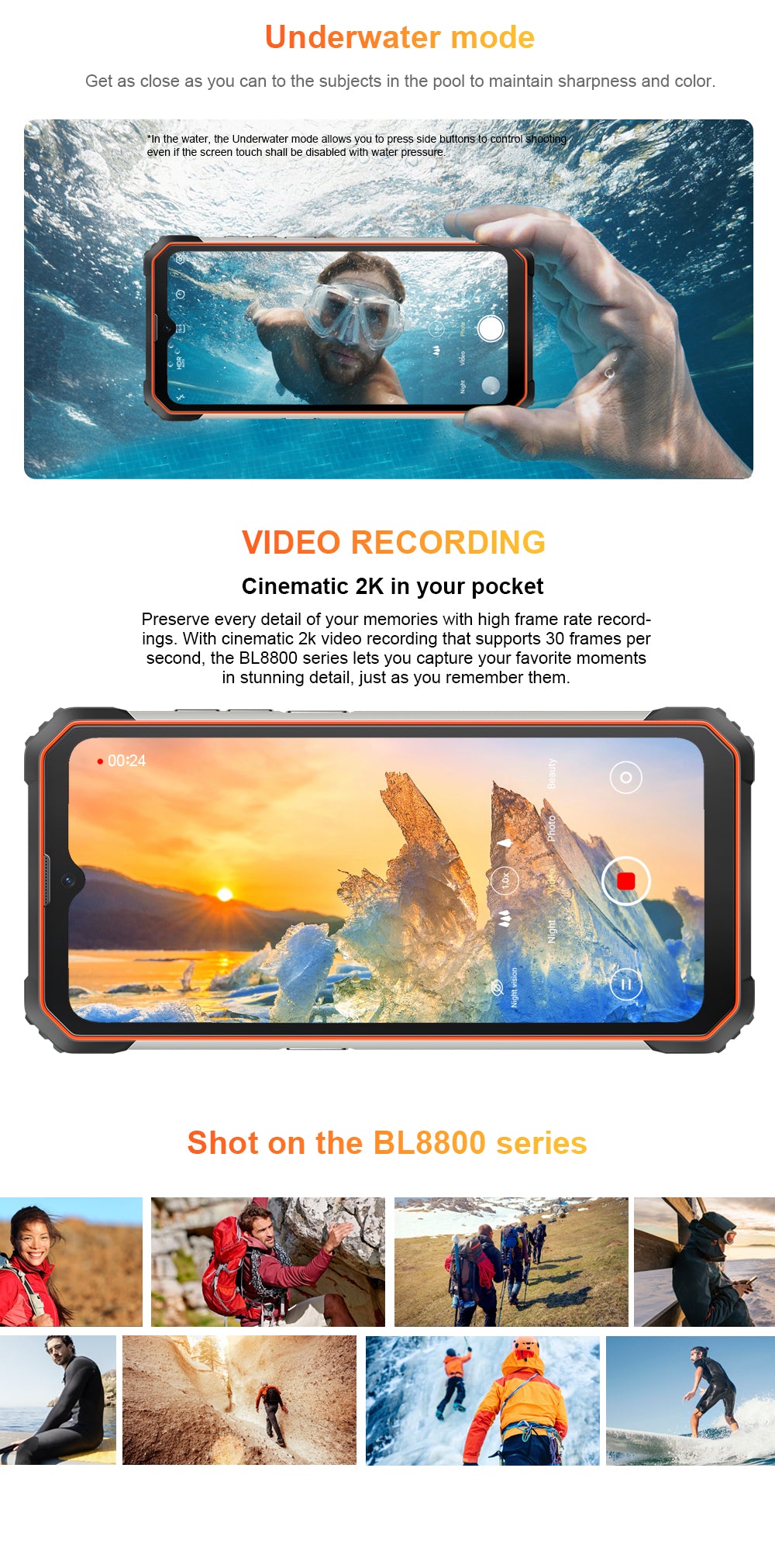 Blackview BL8800 33W Fast Charge 5G Infrared Camera Ruggedized Smartphone