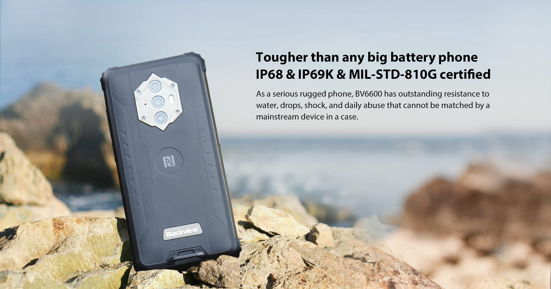 Blackview BV6600 8580mAh Reverse Charging 4G Ruggedized Smartphone