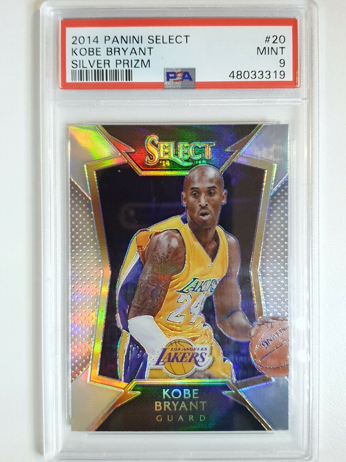 公式の Silver Bowman Topps Bryant Kobe Parallel /249 カード NBA