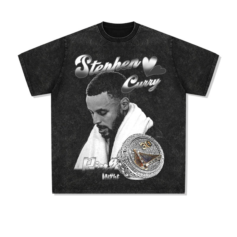  Headshot/Ring "Curry" Graphic Tee - STREETWEAR