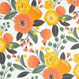 Orange Floral