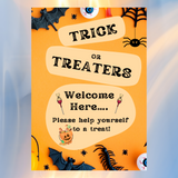 Halloween Sign - Trick or Treaters Welcome