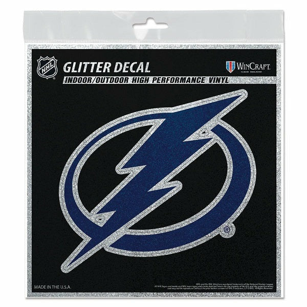 Tampa Bay Lightning Glitter Rectangle Keychain - Vegas Sports Shop