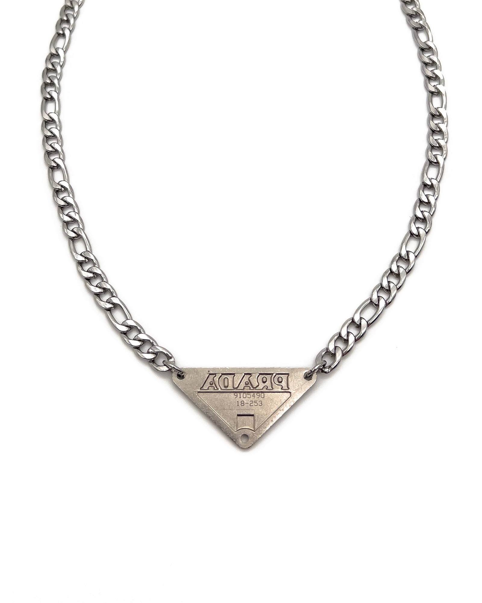 Prada triangle blue necklace – Revised