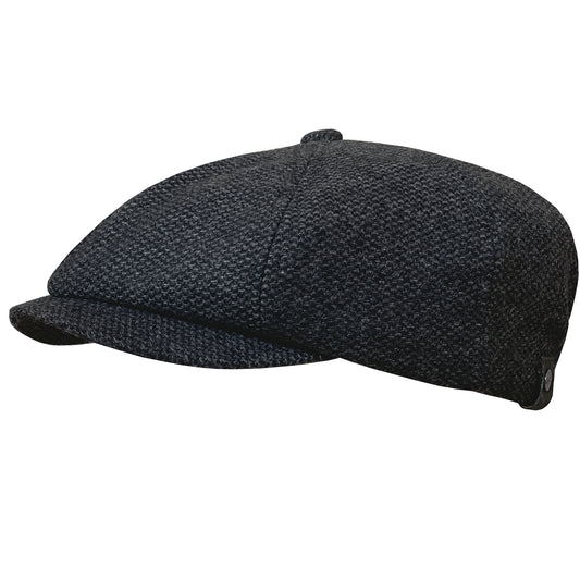 Flatcap - Fischgrät - WEROR-405.1 Grau