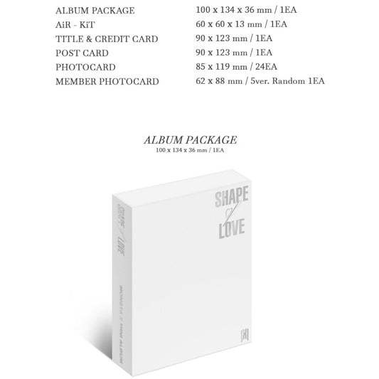 MONSTA X - SHAPE of LOVE 11th Mini Album (Jewel Ver.)