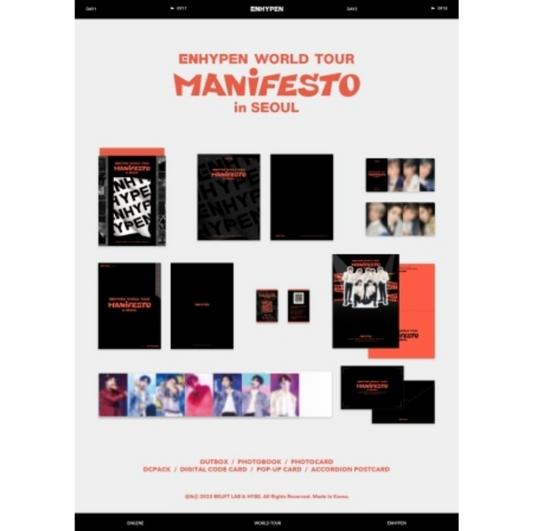 ENHYPEN - ENHYPEN WORLD TOUR [MANIFESTO] IN SEOUL (DVD) – LightUpK