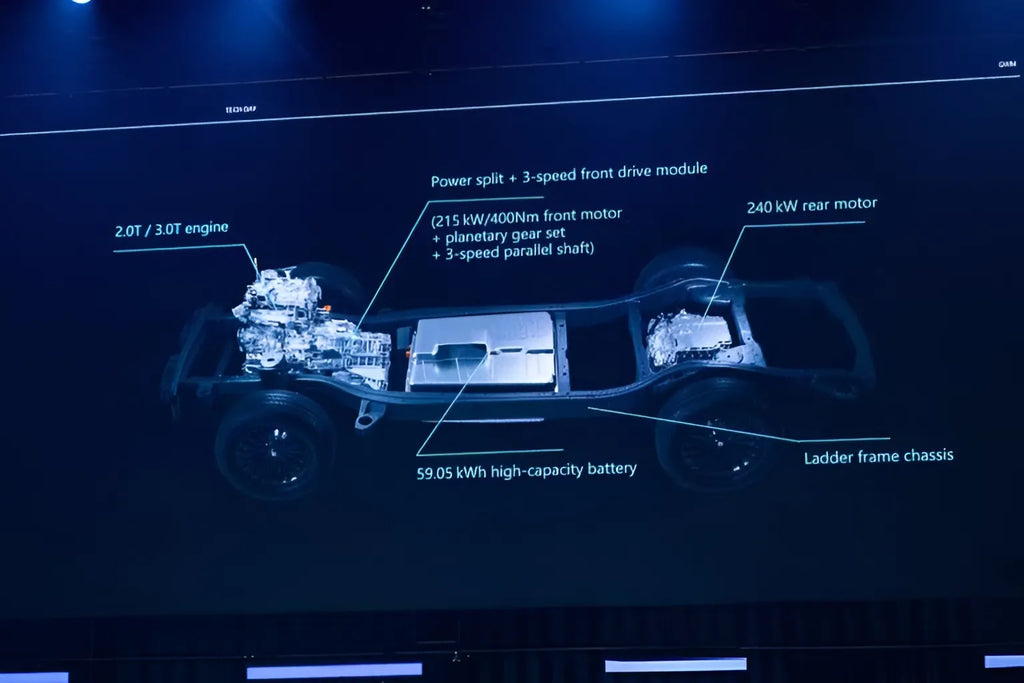 series-parallel hybrid 4WD system