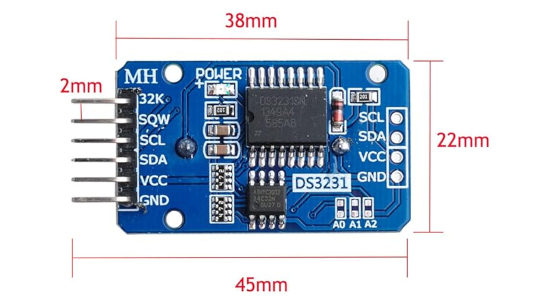 DS3231 RTC Module Without Battery