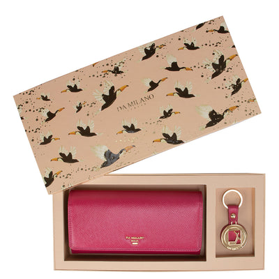 Da Milano Franzy Monogram Leather Card Case - Lamb & Turtle