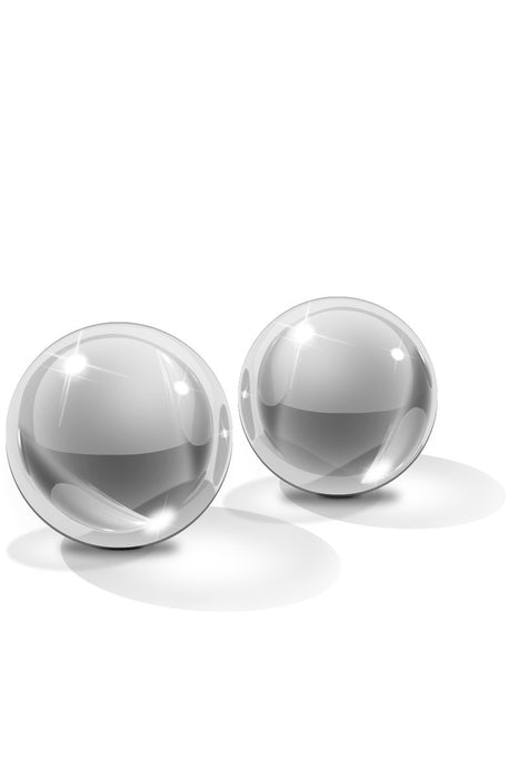 Pipedream Icicles No. 42 Clear Glass Ben-Wa Balls Medium | thevibed.com