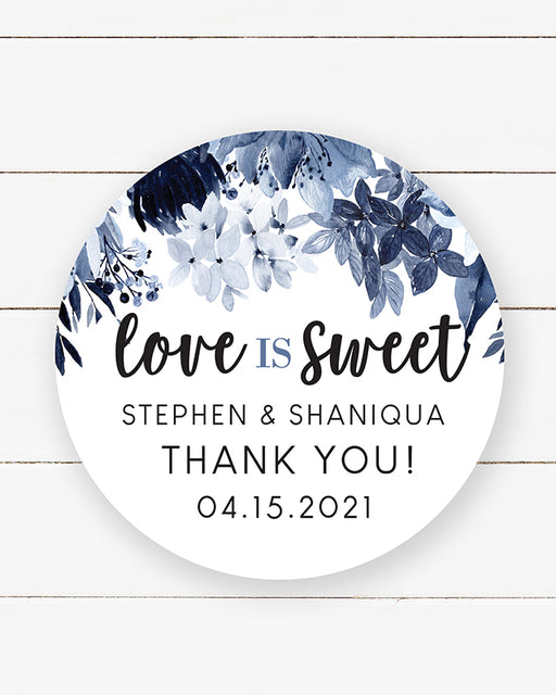 Heart Monogram Initals Foil Wedding Stickers — Jessica Weible Studios