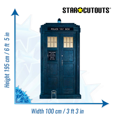 Doctor Who The Tardis 2/3 LIFE SIZE  Iconic Time Travel Cardboard Cutout Thirteenth