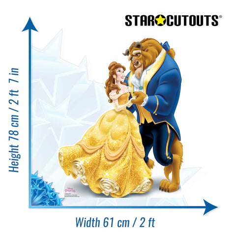 Belle and Beast Cardboard Cutout